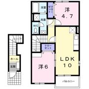 アップヴィレッジAの間取り画像