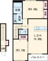 エルシオン百石の間取り画像