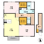 ヴィラージュ学園 Bの間取り画像
