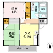セントパークハイツ Bの間取り画像