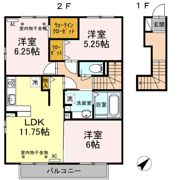 フローリド A棟の間取り画像