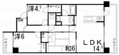 アゴラオーキッド富永の間取り画像