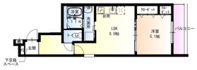 フジパレス春木駅北Ⅱ番館の間取り画像