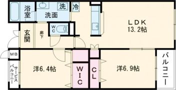 プライムガーデンの間取り画像