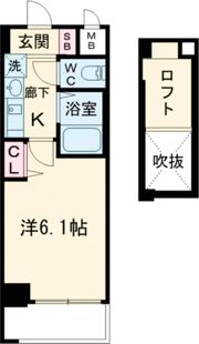 エステムコート神戸県庁前IIIフィエルテの間取り画像