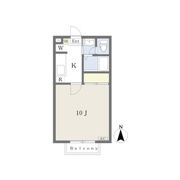 KフラットB棟の間取り画像