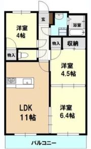 ファミーユみなみの間取り画像