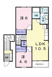 エクセルハイツ上宿 A棟の間取り画像
