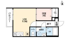 クラウド鳥羽見の間取り画像