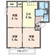 タウンコートCの間取り画像