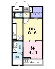 メープルコートの間取り画像