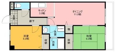 ハイデ上町の間取り画像