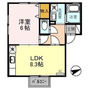 アイビースクエアー Aの間取り画像