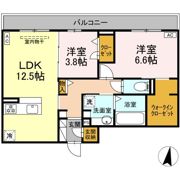 ディーシャンブル南丸之内B棟の間取り画像