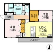 ディーシャンブル南丸之内D棟の間取り画像