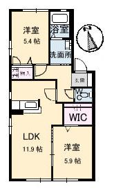 ノーブル田ノ上の間取り画像