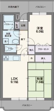 バードバレーEASTの間取り画像