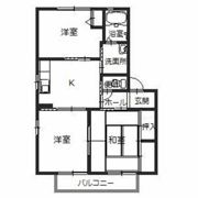 フレグランス今市Ⅱの間取り画像