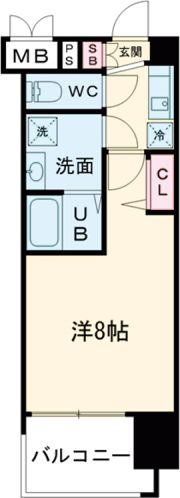 プレサンス久屋大通セントラルパークの間取り画像