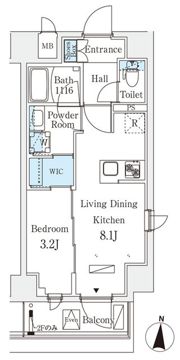 リテラス住吉の間取り画像