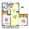 MDPマンション矢巾 Bの間取り画像