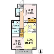 プレジール/シャルール シャルールの間取り画像