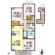 プレジール/シャルール シャルールの間取り画像