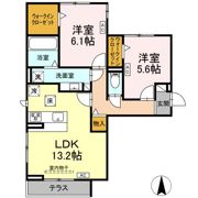 アン・ジュール中郷の間取り画像