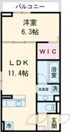 D-chambre矢田磧の間取り画像