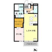 リビングタウンいせ Hの間取り画像