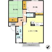 セジュールならやま Ⅱの間取り画像