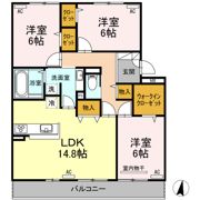 D-room桜町 A棟の間取り画像
