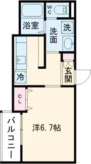 MELDIA湊の間取り画像