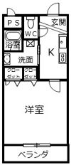 フジパレス西国分の間取り画像