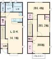CASA Membrillo（カーサ・メンブリージョ）Ⅱの間取り画像