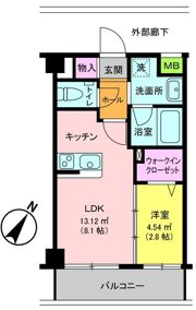 春日コンドミニアムの間取り画像