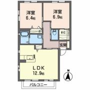 エタンアルブルBの間取り画像