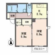 ヴィラージュAの間取り画像
