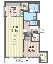 STELLA GATE 陽東の間取り画像