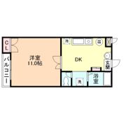 コーポ茜 A棟の間取り画像