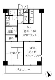 清晃マンションの間取り画像