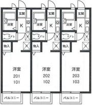 コーポケアンズの間取り画像