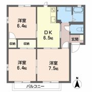 フレグランス横内の間取り画像