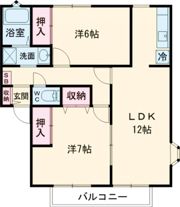 サンビレッジ松代 Cの間取り画像