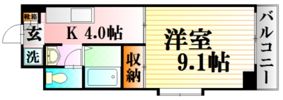 グランヴェルジェ中須Ⅱの間取り画像