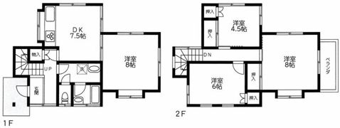 東?原貸家の間取り画像