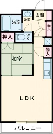高砂ハイツ石原1の間取り画像