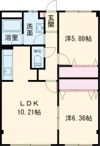 レジデンスKoueiの間取り画像