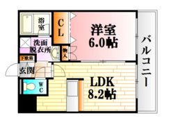 コンフォート原田の間取り画像
