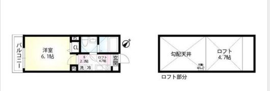 カーサブランカ杉田の間取り画像